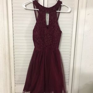 Semi Formal Maroon Dress
